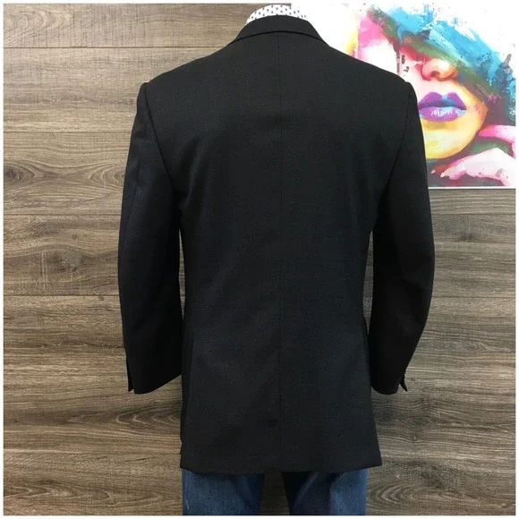VINTAGE CANALI Mens Wool BlazerSport Coat Casual Jacket Size 42R Classic Suit